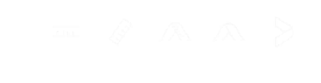 Rulrr logo origin — a ruler tilted and folded into the mark